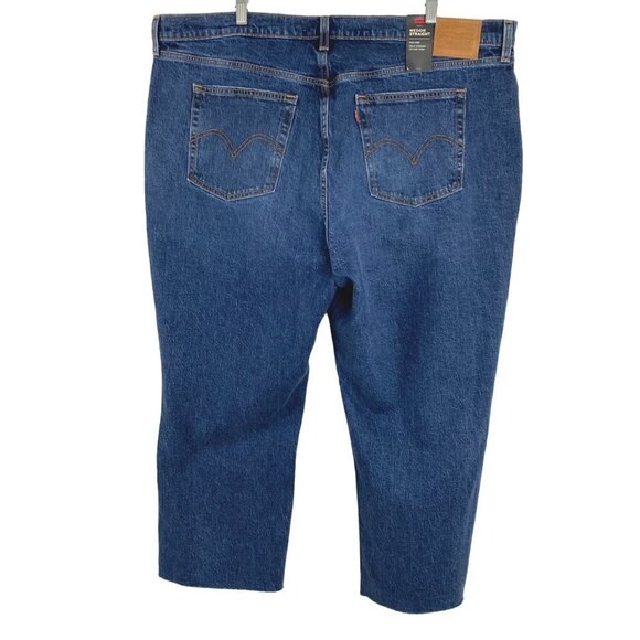 Levi's Premium Wedgie Straight Jeans Button Fly High‎ Rise NWT Women's Size 22W - Picture 5 of 12